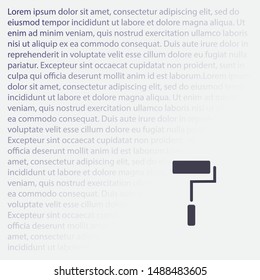 Paint Roller Icon . Lorem Ipsum Illustration design