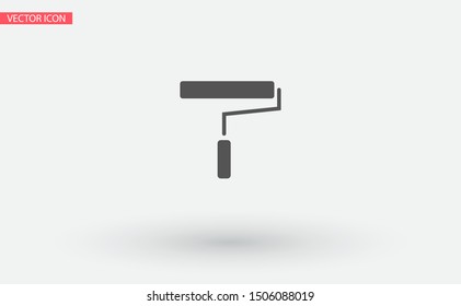 Paint Roller Icon . Lorem Ipsum Illustration design