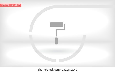 Paint Roller Icon . Lorem Ipsum Illustration design