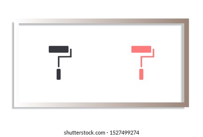 Paint Roller Icon . Lorem Ipsum Illustration design