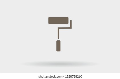 Paint Roller Icon . Lorem Ipsum Illustration design