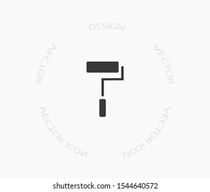 Paint Roller Icon . Lorem Ipsum Illustration design