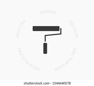 Paint Roller Icon . Lorem Ipsum Illustration design