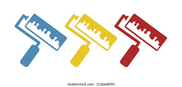 Malersymbol auf weißem Hintergrund, Vektorgrafik