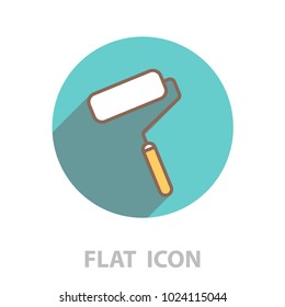 Paint roller icon. Paintbrus sign. 