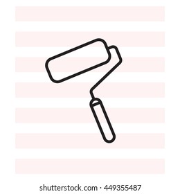 Paint roller icon. Paintbrus sign. 