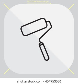 Paint roller icon. Paintbrus sign. 