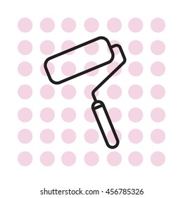 Paint roller icon. Paintbrus sign. 