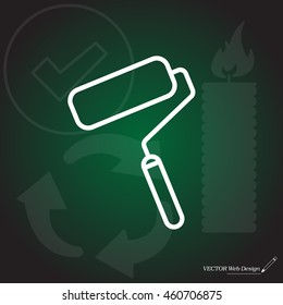 Paint roller icon. Paintbrus sign. 