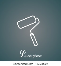 Paint roller icon. Paintbrus sign. 