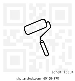 Paint roller icon. Paintbrus sign. 
