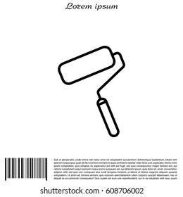 Paint roller icon. Paintbrus sign. 
