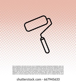Paint roller icon. Paintbrus sign. 