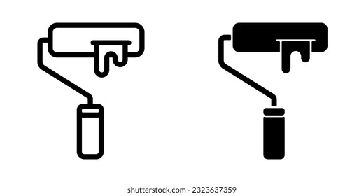 Icono de Paint Roller. inicio de sesión para concepto móvil y diseño web. ilustración vectorial