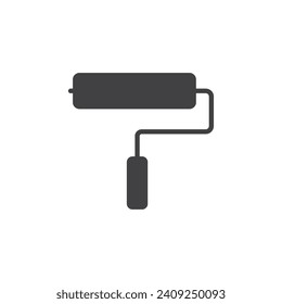 paint roller icon. sign for mobile concept and web design. outline vector icon. symbol, logo illustration. vector graphics.