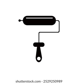 Icono del rodillo de la pintura. signo para el concepto móvil y el Diseño web. icono del Vector del contorno. símbolo, ilustración del logotipo. Vector.