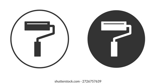 Pintar ícone de rolo silhueta forma gráfico simples clipart símbolos