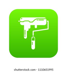 Paint roller icon. Simple illustration of paint roller vector icon for web