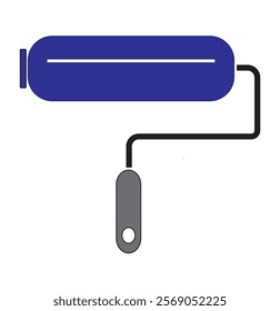 Paint roller icon symbol. Paintbrush roller more colors type.Roller Paint design.