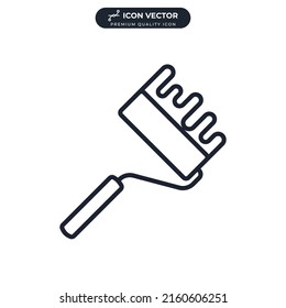 paint roller icon symbol template for graphic and web design collection logo vector illustration