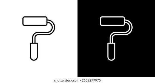 Icono de rodillo de pintura. Símbolo para su diseño de Sitio web, logotipo, App, UI. Ilustración vectorial. EPS10