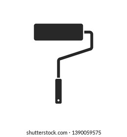 Paint roller icon. Tool for house work isolated on white background. EPS 10