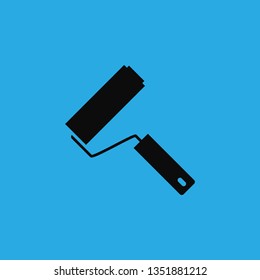 paint roller icon vector