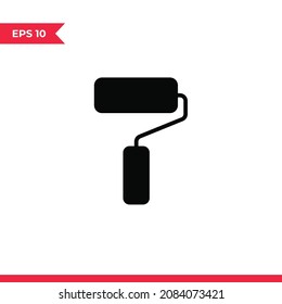 Paint roller icon vector. Roller brush sign