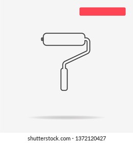 Paint roller icon. Vector concept illustration for design.