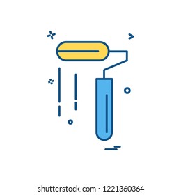 paint roller icon vector design