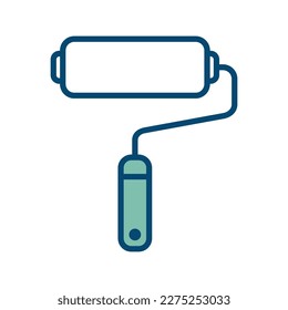 paint roller icon vector design template in white background