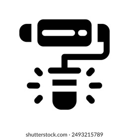 paint roller icon. vector glyph icon for your website, mobile, presentation, and logo design.