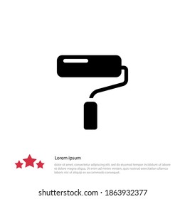 paint roller icon. Vector illustration EPS 10.