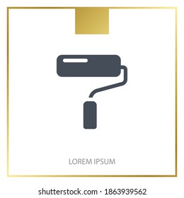 paint roller icon. Vector illustration EPS 10.