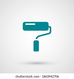 paint roller icon. Vector illustration EPS 10.