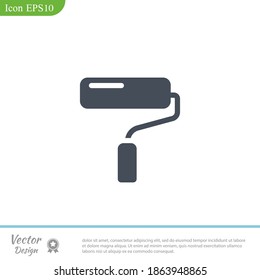 paint roller icon. Vector illustration EPS 10.
