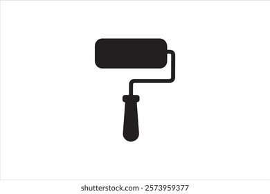 paint roller icon. paint roller vector. paint roller icon vector illustration on white background.