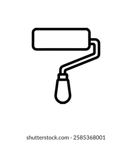 paint roller icon Vector illustration in black