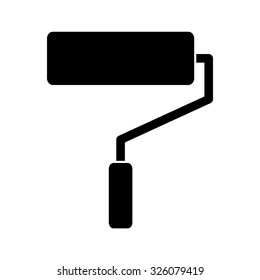 Paint roller icon . Vector illustration