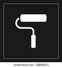 paint roller icon. paint roller vector illustration