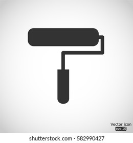Paint roller icon - vector  illustration