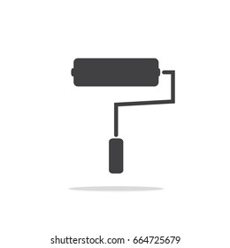 Paint Roller icon vector, illustration symbol. 