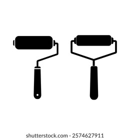 Paint Roller Icon Vector, Repaint, Renovation, Interior, Work Tools Art And Graphics