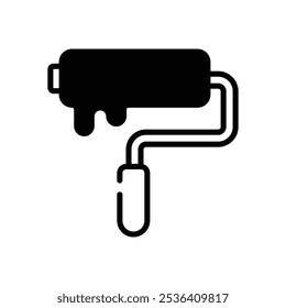Paint Roller icon vector stock illustration