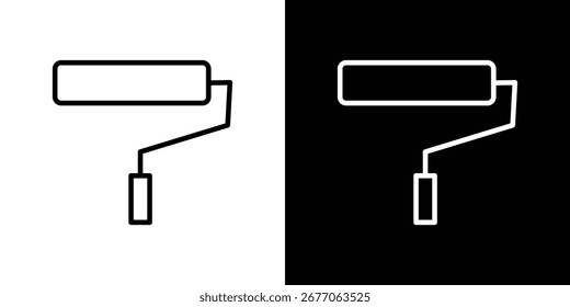 Paint Roller Icon Vektor, Symbol, Logo-Illustrationen