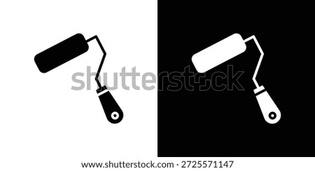 Paint roller icon vector, Symbol, logo illustrations