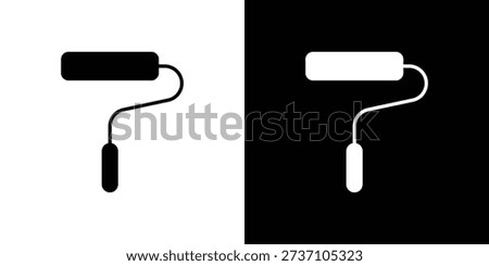 Paint roller icon vector, Symbol, logo illustrations