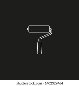 Paint roller icon. Vector web design