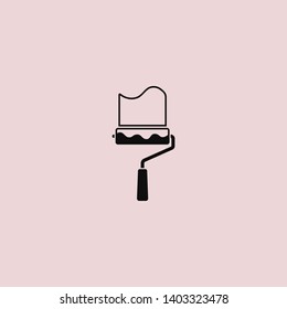 Paint roller icon. Vector web design