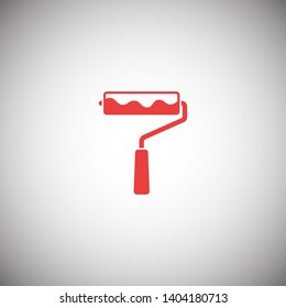Paint roller icon. Vector web design